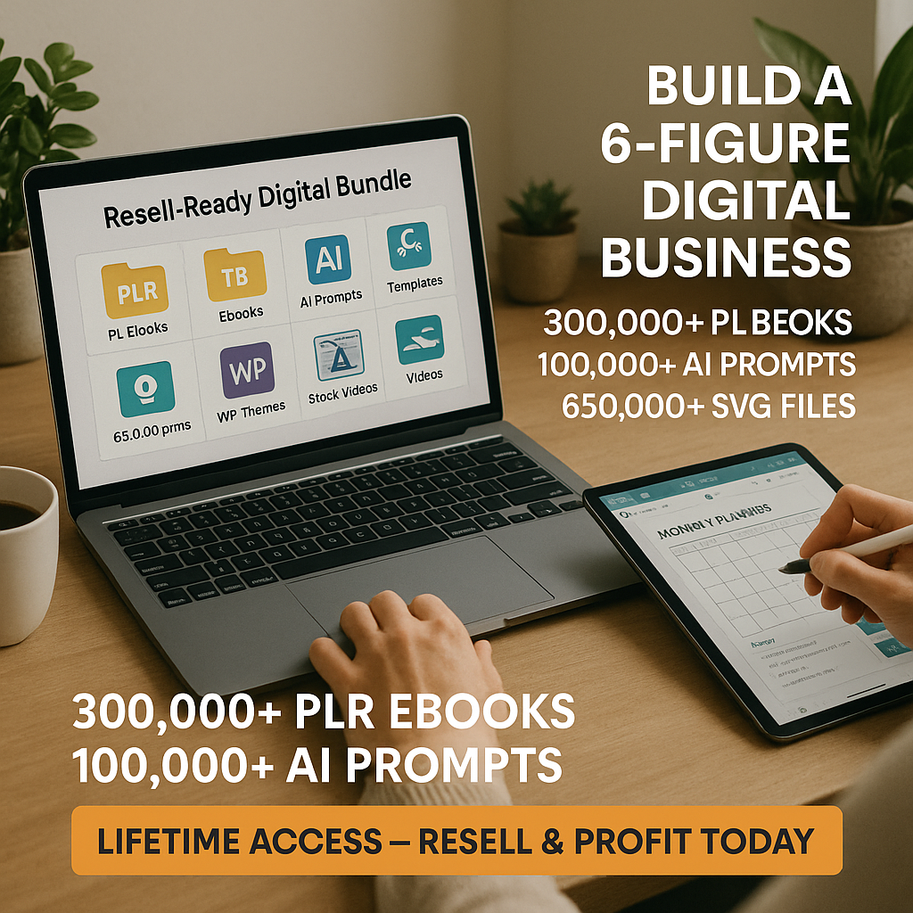 30M+ Resell-Ready Digital Products – Build a 6-Figure Passive Income Business | Instant Download + Lifetime Resell Rights (2025)