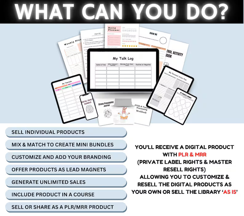 250+ Editable Canva Planners & Journals | 15,000+ PLR Pages | Resell with MRR Megabundle