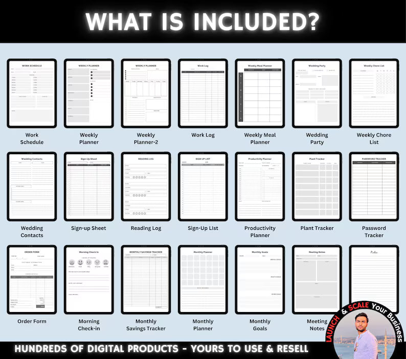 250+ Editable Canva Planners & Journals | 15,000+ PLR Pages | Resell with MRR Megabundle