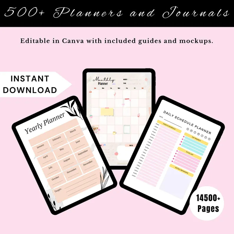 30,000+ PLR Canva Templates with Master Resell Rights – Mega Bundle of Planners, Journals & Digital Printables (Editable + 2025 Updated)